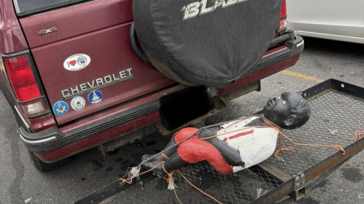 North Carolina Driver Accused of Racism After Statue of Black Baby Is Seen Tied to Their Car: ‘This Is Pure Insanity’