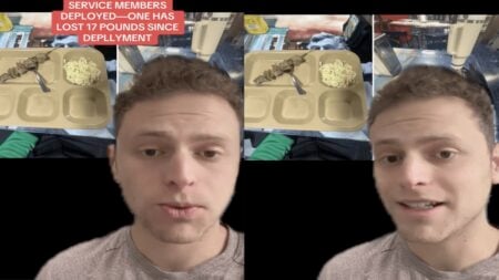 Florida Man Shows Tiny Food Portions for U.S. Service Members