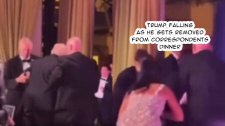 Internet Laughs As Trump Stumbles During Washington DC Correspondents’ Dinner Evacuation: ‘His Administration Is So Goofy’