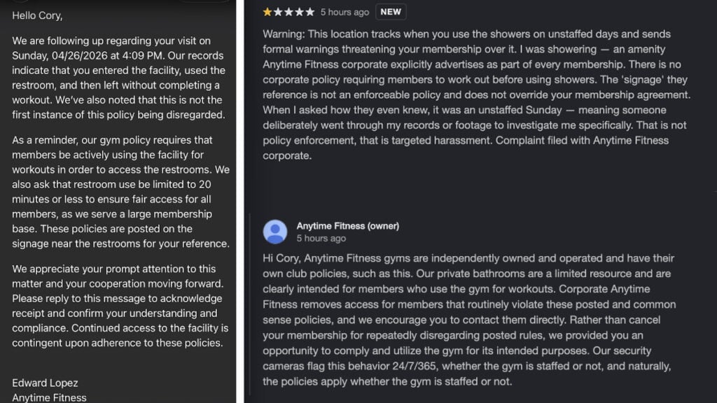 Anytime Fitness 1 Star Review and Owner Feedback Colorado Gym