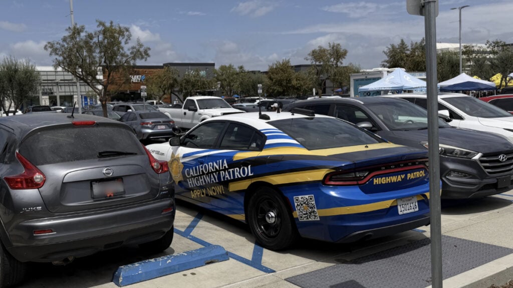 California Police Recruitment Car Blocking Disability Spot