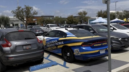 California Police Recruitment Car Blocking Disability Spot