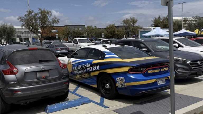 California Police Recruitment Car Blocking Disability Spot