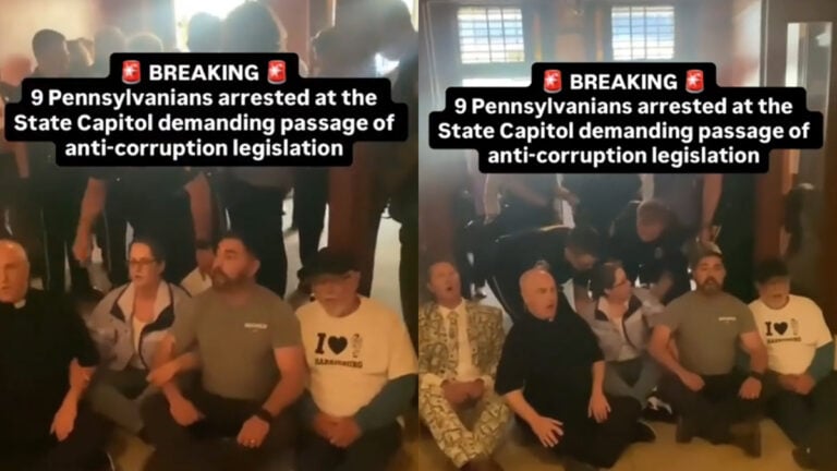Pennsylvania Protesters Arrested While Pushing for Gift Ban Law: ‘Our Country Has Changed’