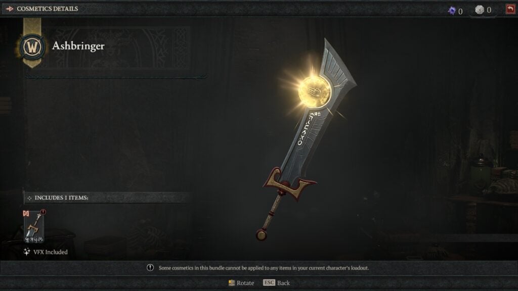 Diablo 4 x World of Warcraft Ashbringer