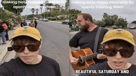 California Human Rights Activist Points Out Most People at Abortion Clinic Protest Are Men