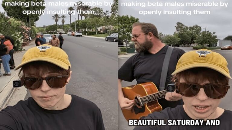California Human Rights Activist Points Out Most People at Abortion Clinic Protest Are Men