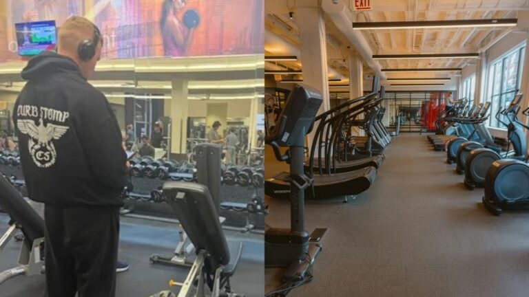 A picture at the California gym.