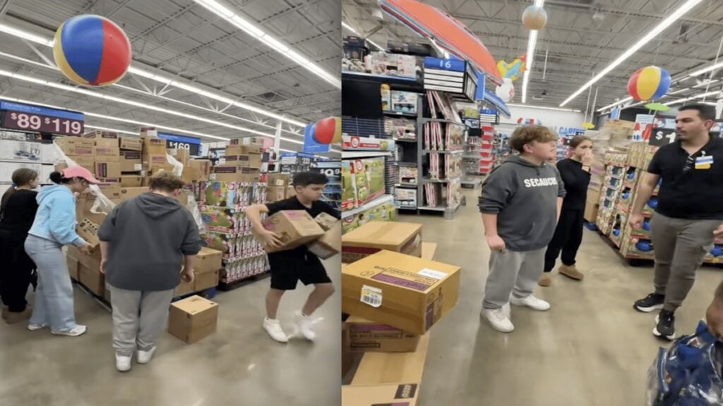 NeeDoh Craze Has Kids in New Jersey Looking Through Pallets at Walmart Until Frustrated Employee Shows Up, ‘The Fact That the Mother is Helping is Insane’ NeeDoh Craze Has Kids in New Jersey Looking Through Pallets at Walmart Until Frustrated Employee Shows Up