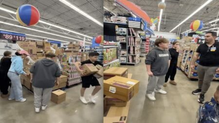 NeeDoh Craze Has Kids in New Jersey Looking Through Pallets at Walmart Until Frustrated Employee Shows Up, ‘The Fact That the Mother is Helping is Insane’ NeeDoh Craze Has Kids in New Jersey Looking Through Pallets at Walmart Until Frustrated Employee Shows Up