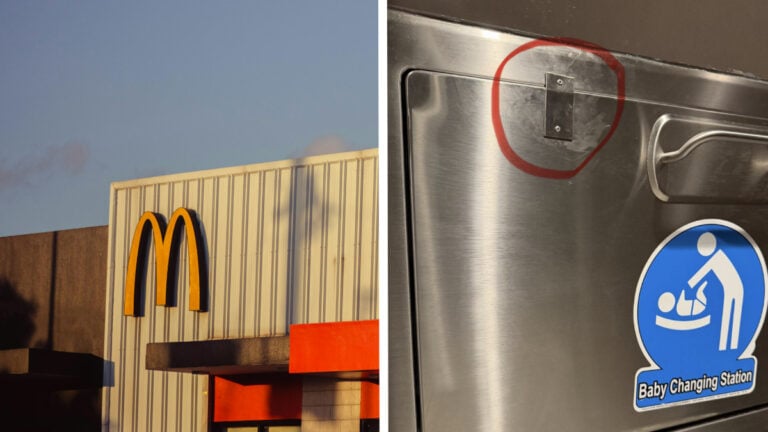 Alabama Mom Shocked Baby Changing Stations Riveted Shut in McDonald’s Women’s Bathroom ‘Was a Corporate Decision’