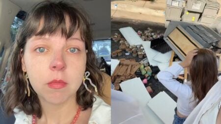 Full-Time Texas Artist Devastated After Sudden Microburst Destroys Her Art