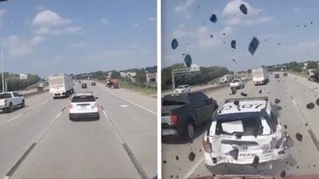 Nebraska Highway Police Car Crash
