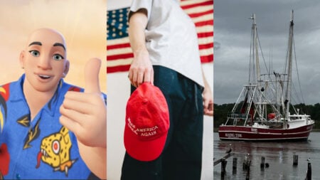 Alabama shrimp boat for Trump