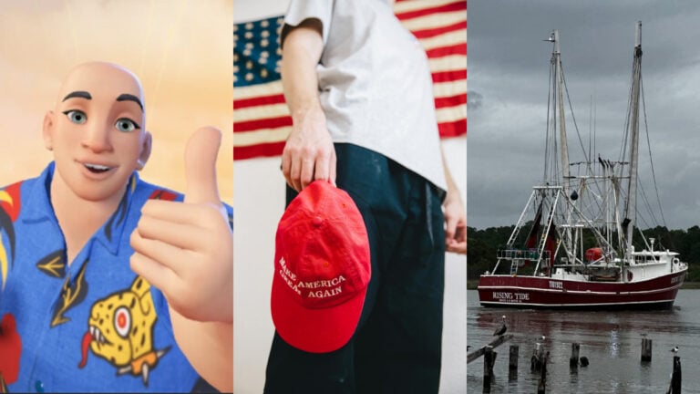 Alabama shrimp boat for Trump