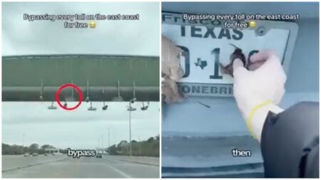 ‘Land of the Fee’: Texas Driver Goes Viral After Covering Licence Plate With Leaves to Avoid Toll Fees Texas driver attempts to bypass toll fees by covering his licence plate with leaves