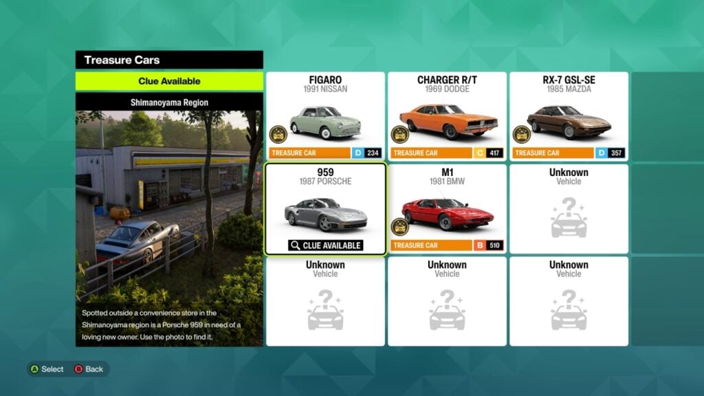 Porsche 959 Treasure Car
