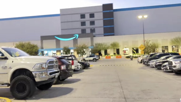 Amazon Warehouse Parking Lot
