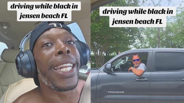 A picture of the Florida White man and the driver.