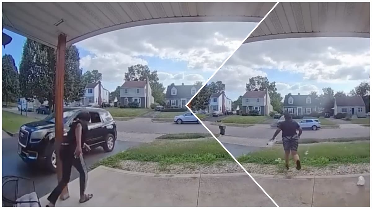 Terrifying Ohio Doorbell Cam Clip Shows Child Accidentally Shifting SUV Into Reverse: ‘That Knee Will Hurt Tomorrow’
