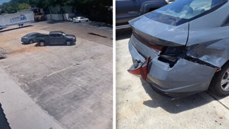 Florida Truck Parking Lot Accident