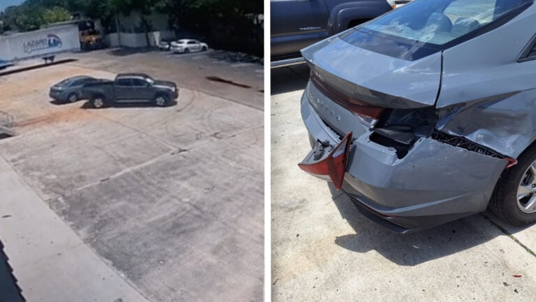 Florida Truck Parking Lot Accident