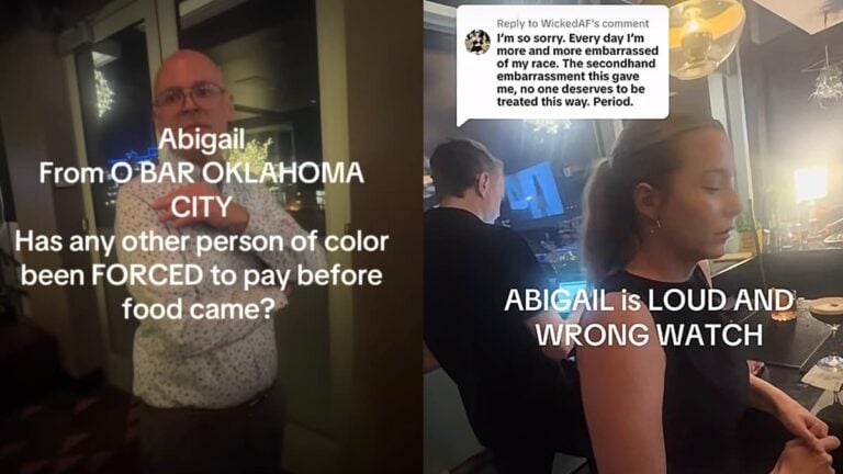A picture at the Oklahoma bar.
