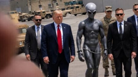 Internet Roasts Donald Trump Over Alien AI Photo: ‘Alien vs Predator’