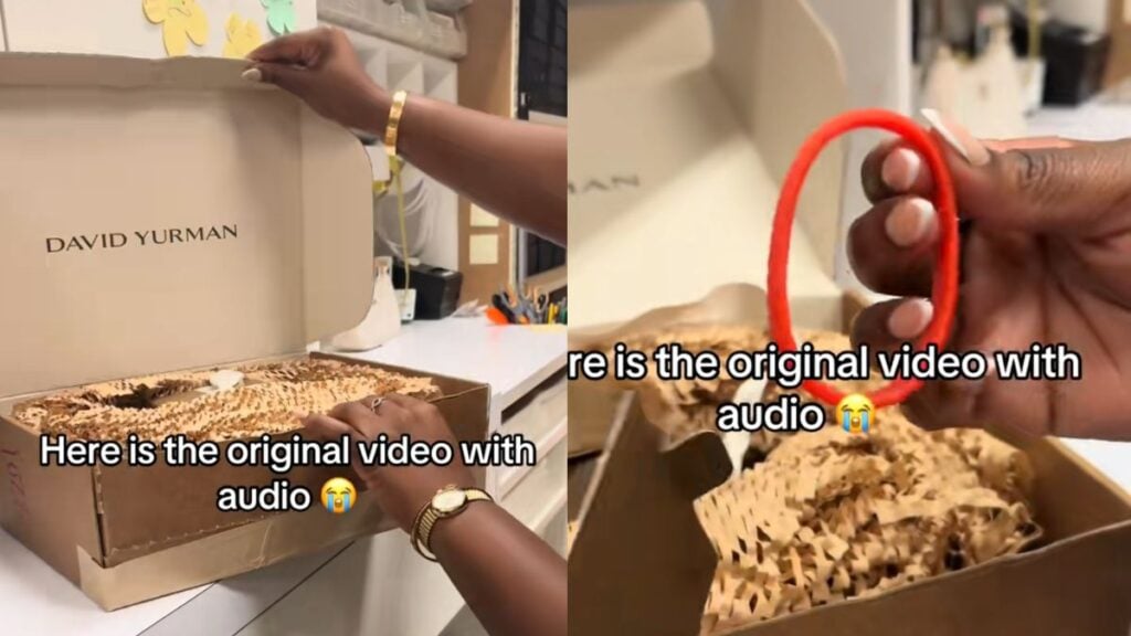 Excited Florida Woman Opens Fancy Jewelry Box Only To Find Rubber Band Inside: ‘That Could’ve Been an Email’ Excited Florida Woman Opens Fancy Jewelry Box Only To Find Rubber Band Inside