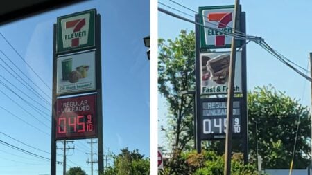 Maryland Gas Station Has Price Glitch, Showing a Gallon Costing 45 Cents: ‘Waiting for Trump to Repost This’ Maryland Gas Stations Glitch Out
