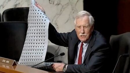 Internet Divided as Maine Sen. Angus King Urges Medicare to Send Seniors $11 Bath Mats to Prevent Falls: ‘You’re the Reason We’re Broke’ Maine Independent Sen. Angus King speaks about his Stand Strong for Medicare Act proposal, arguing that Medicare should cover the cost of fall prevention equipment including bath mats, grab bars, and handrails for seniors to prevent costly emergency room visits and deaths from household falls.