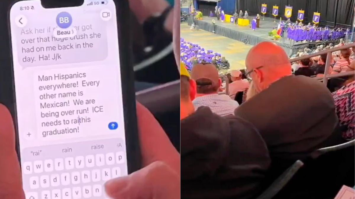 MAGA Man Freaks Out Over Hispanic Students at Texas Graduation, Texts for ICE to Show Up: ‘ICE Needs to Raid This Graduation’