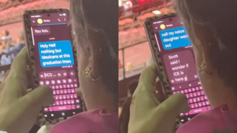 ‘Nothing but Mexicans at This Graduation’: Outrage After Texas Woman’s Alleged Racist Texts Go Viral Texas Woman Racist Graduation Texts Go Viral