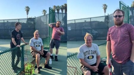 Racist California Man Calls Woman ‘Crazy Asian’ After Allegedly Taking Her Reserved Tennis Court: ‘This Is When You Call the Cops’ A picture of the California man.