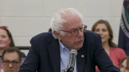 Sen. Bernie Sanders posted on X calling the campaign finance system corrupt, arguing that a $5 bribe is illegal while $50 million from billionaires is allowed. The post quickly triggered strong accusations of hypocrisy.
