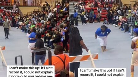 California Woman Faces Backlash After Jumping and Screaming During Son’s Graduation: ‘How Can I Make This About Me?’ A picture of the California woman.