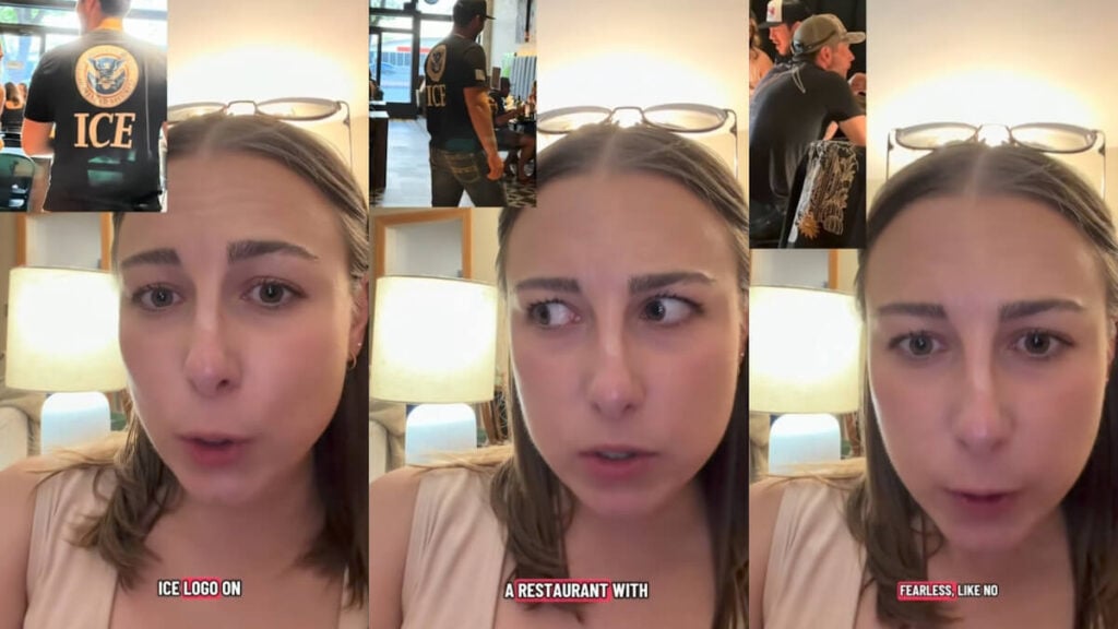 Colorado Woman Slams Man ICE Shirt