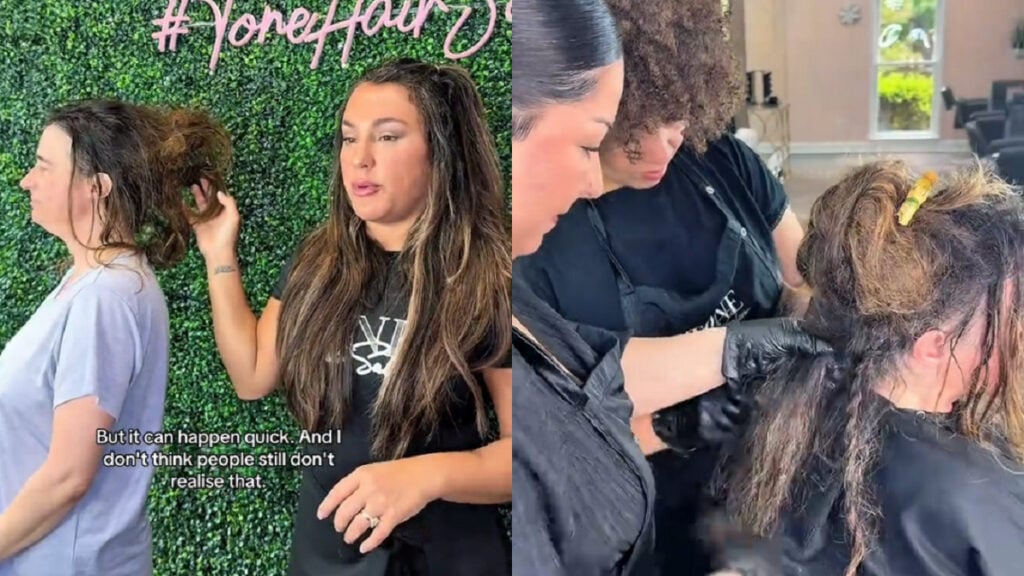 No Dry Eyes Spotted After Hair Stylists Save North Carolina Woman's Severely Matted Hair 'Thank you for loving up on her!'