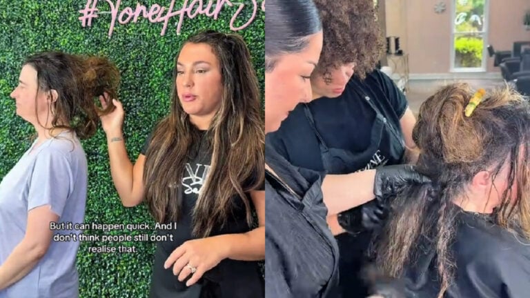 No Dry Eyes Spotted After Hair Stylists Save North Carolina Woman's Severely Matted Hair 'Thank you for loving up on her!'