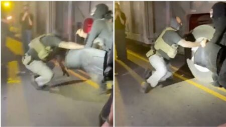 ICE Agents Appear to Push New Jersey Protesters Into Oncoming Traffic in Tense Viral Video: ‘They’re Suppressing Anti ICE Posts’ New Jersey protest, ICE