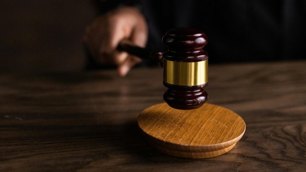 ‘Independents are usually just Republicans without conviction’: Pennsylvania Supreme Court Justice Under Fire After Leaving Democrats Judge holding a hammer in a courtroom.