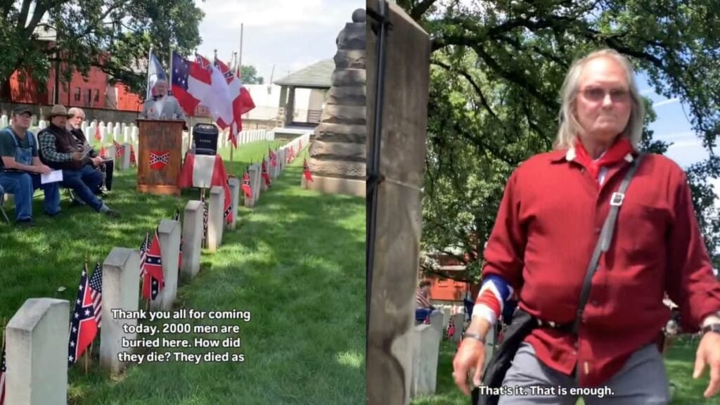 Ohio Man Confronts Racist Crowd Mourning Confederate Soldiers on Memorial Day: ‘These Guys Are Morons’ A picture taken by the Ohio man.