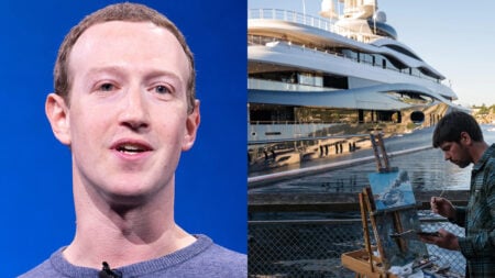 I'd Love This Framed': Washington Artist's Painting of Zuckerberg's Yacht in Flames Sparks Reactions Online