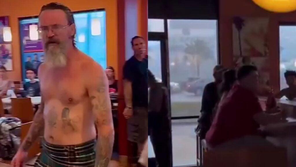 Shirtless Florida Electrician Threatens To Shut Down Taco Bell After Being Kicked Out, Then the Lights Go Out: ‘People Aren’t Right in the Head Down There’ A picture of the Florida man.