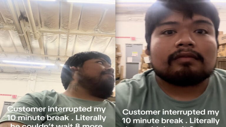 California Worker Can’t Hide His Irritation When Customer Rudely Interrupts His Lunch Break: ‘You Should Be Able to Start Your Break Over’ California Worker Can’t Hide His Irritation When Customer Rudely Interrupts His Lunch Break