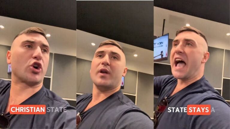 MAGA Activist Jake Lang Removed From Texas School Board Meeting After Comments About Muslim Principal’s Headscarf: ‘Shouldn’t Be Allowed Near Any School’ Jake Lang filming himself at a Fort Worth ISD school board hearing in Texas while ranting against Muslim principal Shayma Alzubi.