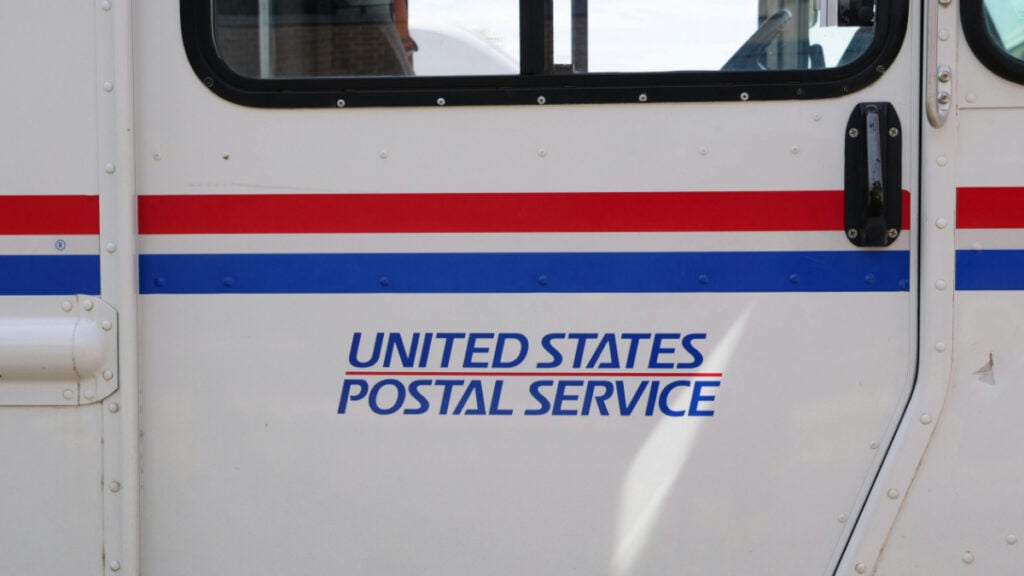 USPS Vehicle Passenger Side Door
