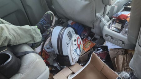 Connecticut Mother Trash-Filled Car with a Child Riding