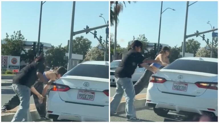 California tyre slashing incident