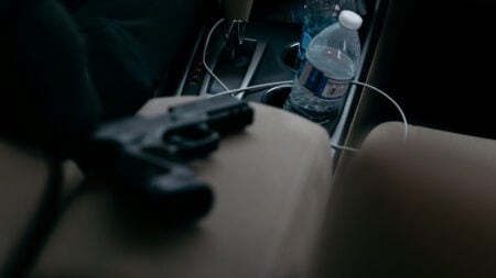 Gun Sitting Inside a Car